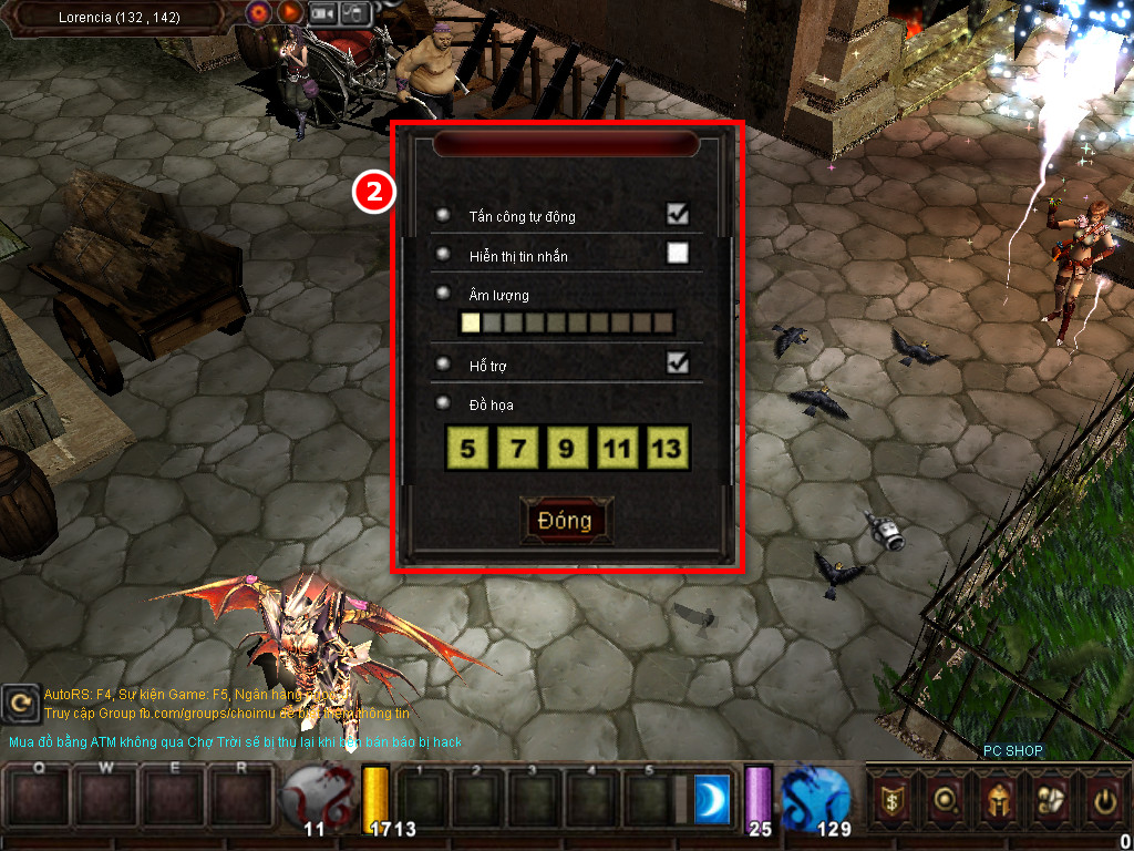 Chức năng chính của Game MU Huyền Thoại Chức năng chính của Game MU Huyền Thoại